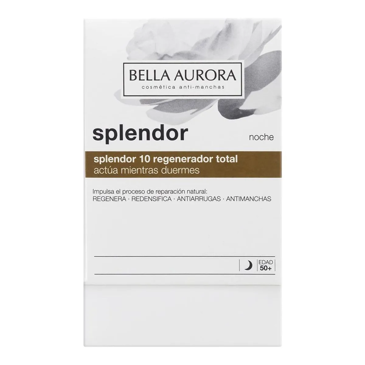 Creme Regeneração Total Noite Bella Aurora Splendor 10 Caixa 50ml