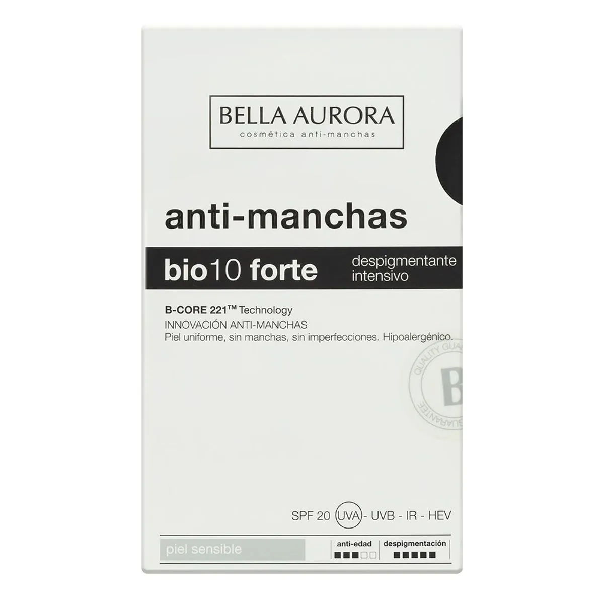Sérum Despigmentante Intensivo Peles Sensíveis Bella Aurora Pigment Stop Bio10 Forte Caixa 30ml