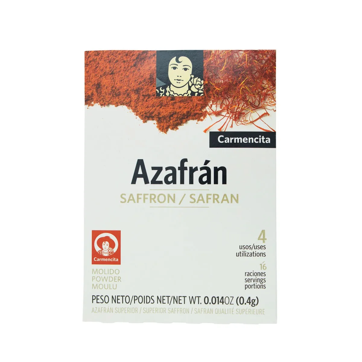 Açafrão Moído Carmencita Envelope 0,4g