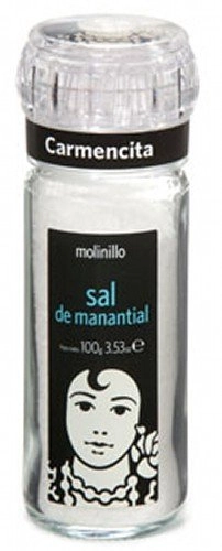 Sal De Rocha Manancial Com Moedor Carmencita Vidro 105g