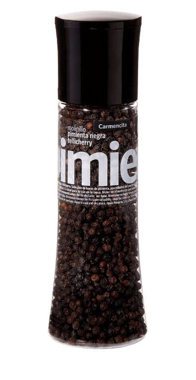 Pimenta Negra Grãos Com Moedor Carmencita Vidro 190g