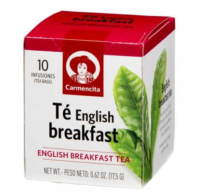 Chá English Breakfast Carmencita Caixa 17,5g 10 Unidades