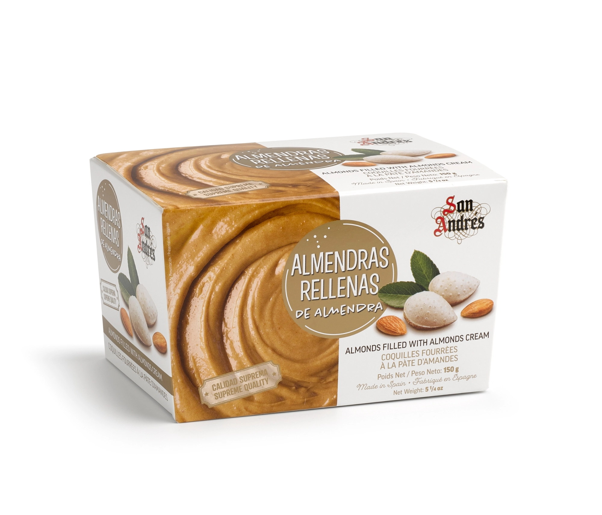 Bisc.san Andreas Wafer Amendoas 150gr