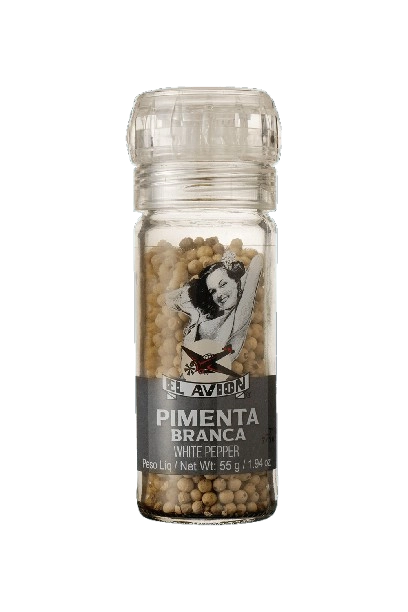 Pimenta Branca Com Moedor El Avion Vidro 55g