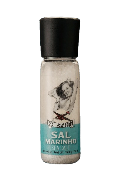 Sal Marinho Com Moedor El Avion Vidro 340g