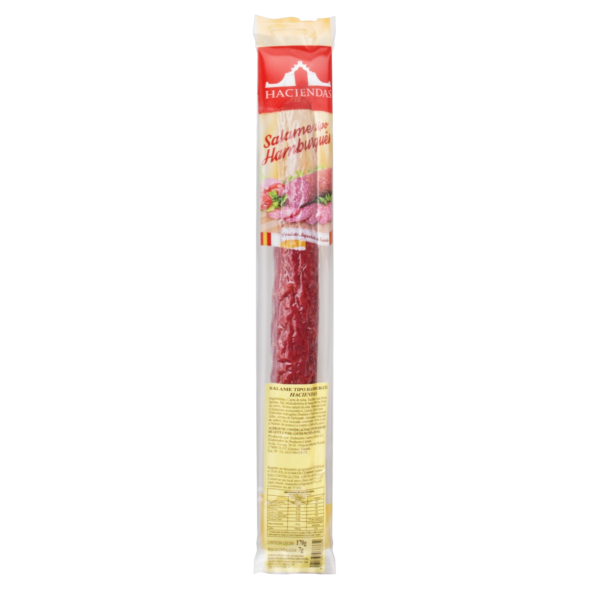 Salame Hamburguês Haciendas Pacote 170g