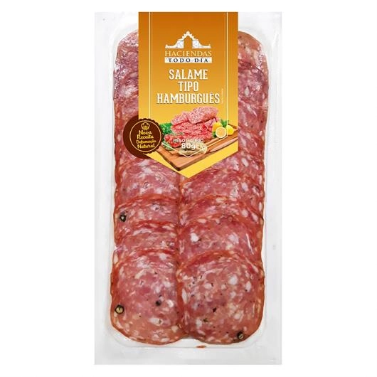 Salame Hamburguês Fatiado Haciendas Pacote 80g