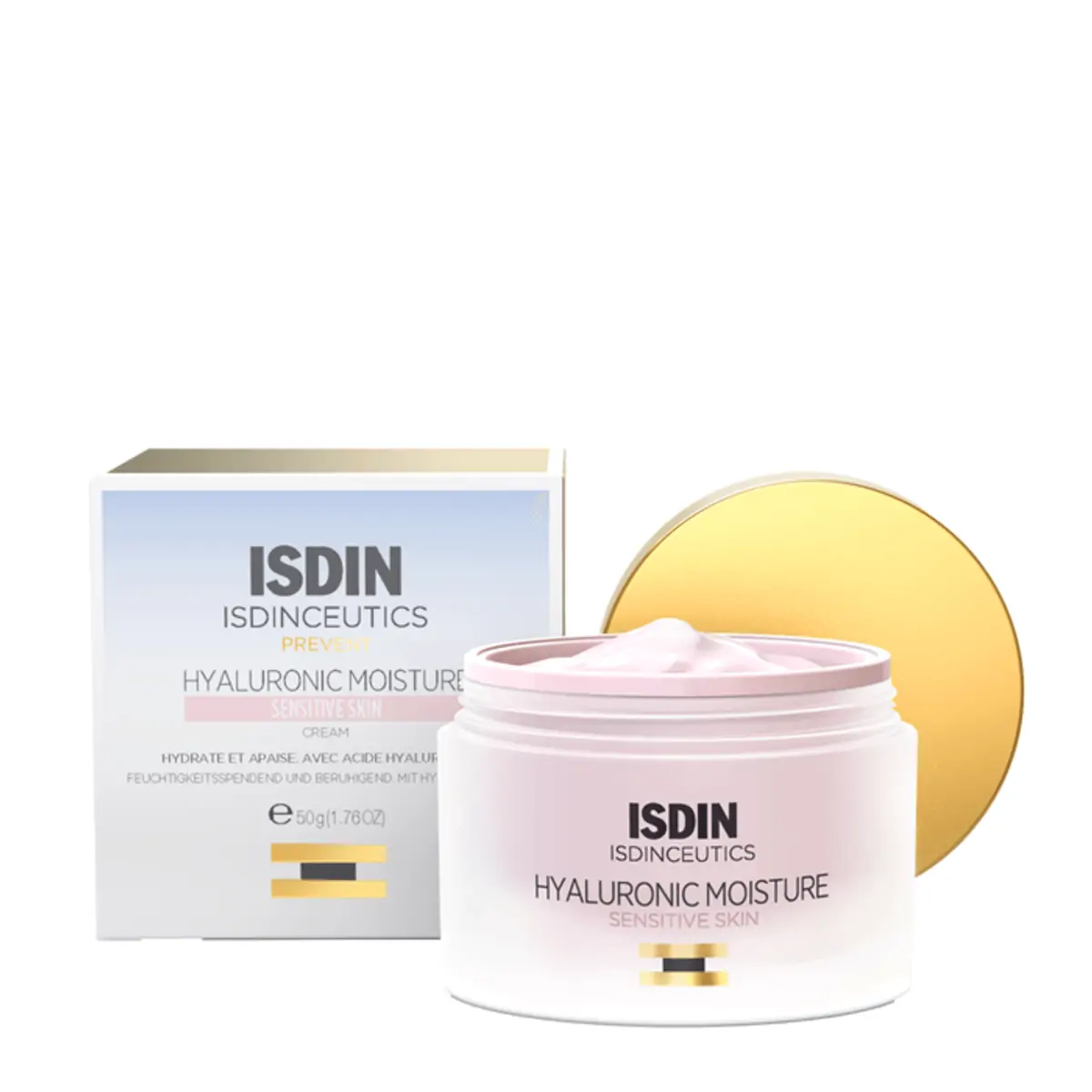 Creme Hidratante Facial Pele Sensível Isdin Isdinceutics Hyaluronic Moisture Caixa 50g