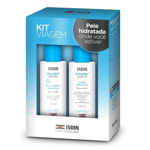 Kit Gel De Banho Hidratante 5 Ureia Loção Hidratante 10 Ureia Ureadin 100ml Cada