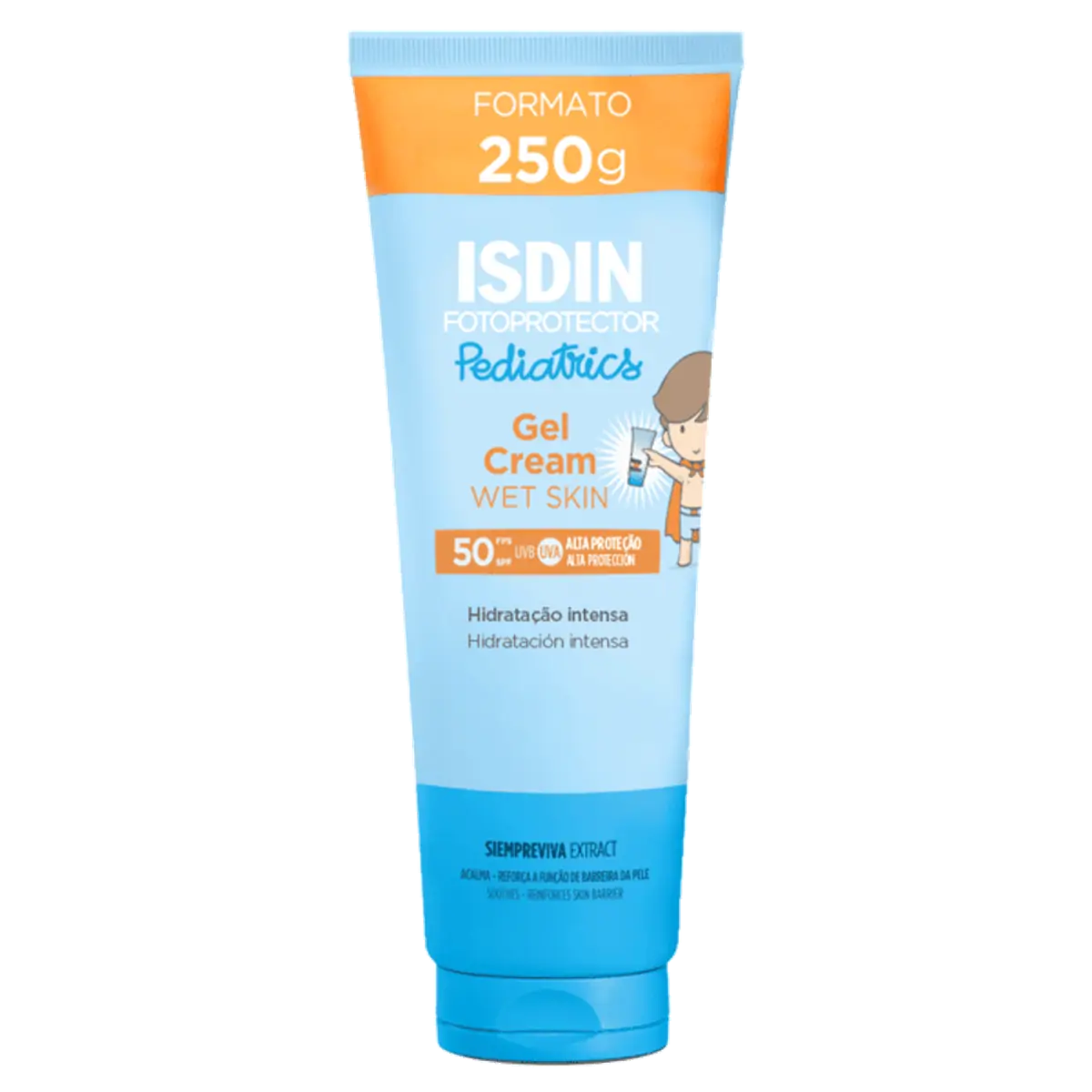 Protetor Solar Gel Creme Hidratação Intensa Fps 50 Fotoprotector Isdin Pediatrics Bisnaga 250g