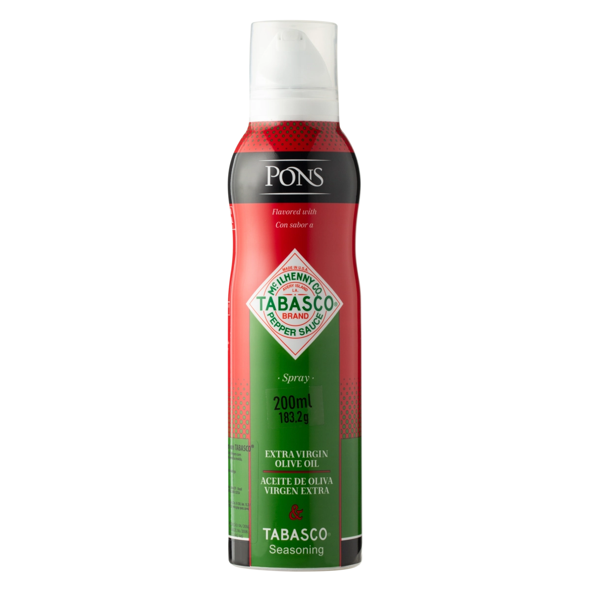 Azeite De Oliva Extra Virgem Espanhol Tabasco Pons Frasco 200ml
