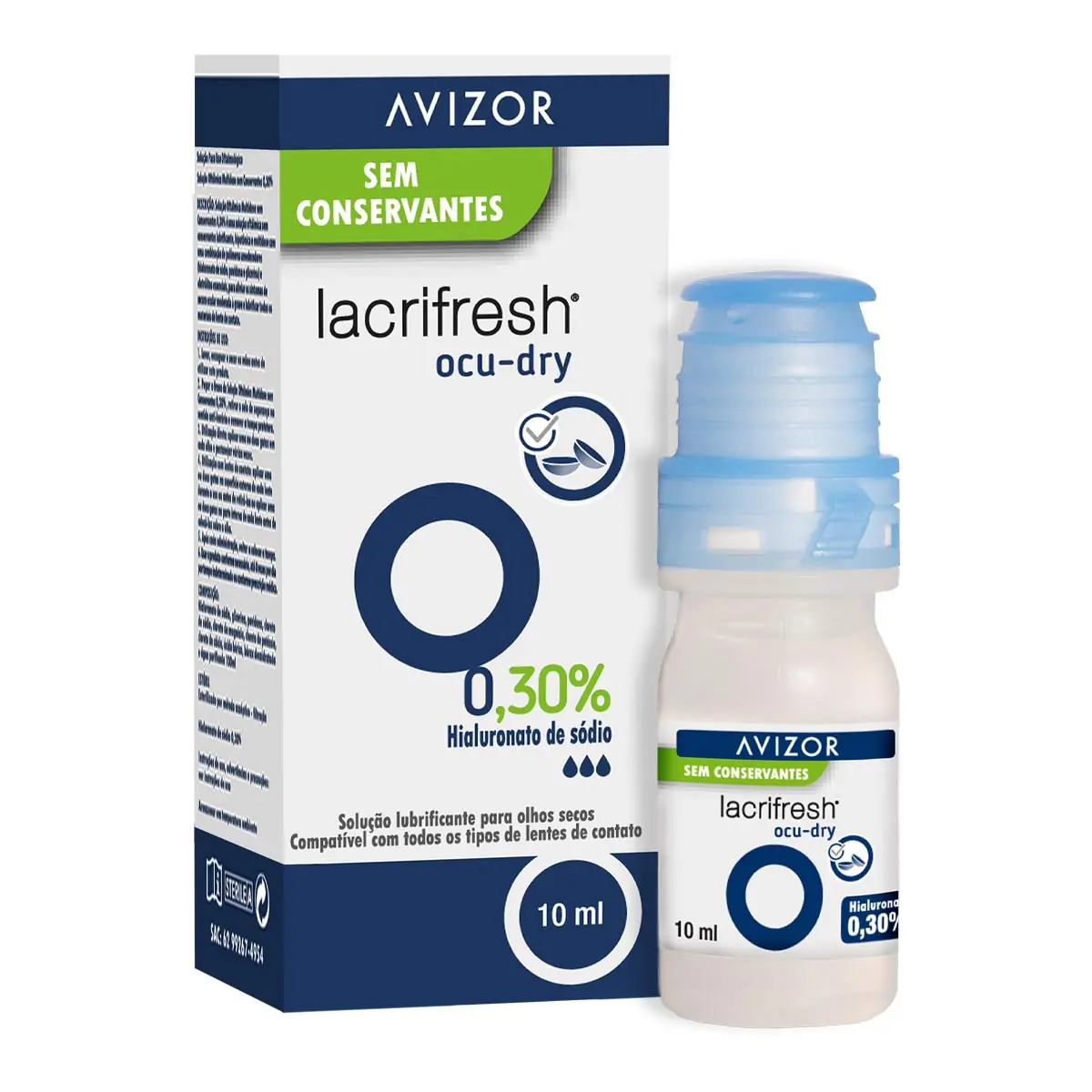 Colírio Lacrifresh Moisture 0,30% 15ml