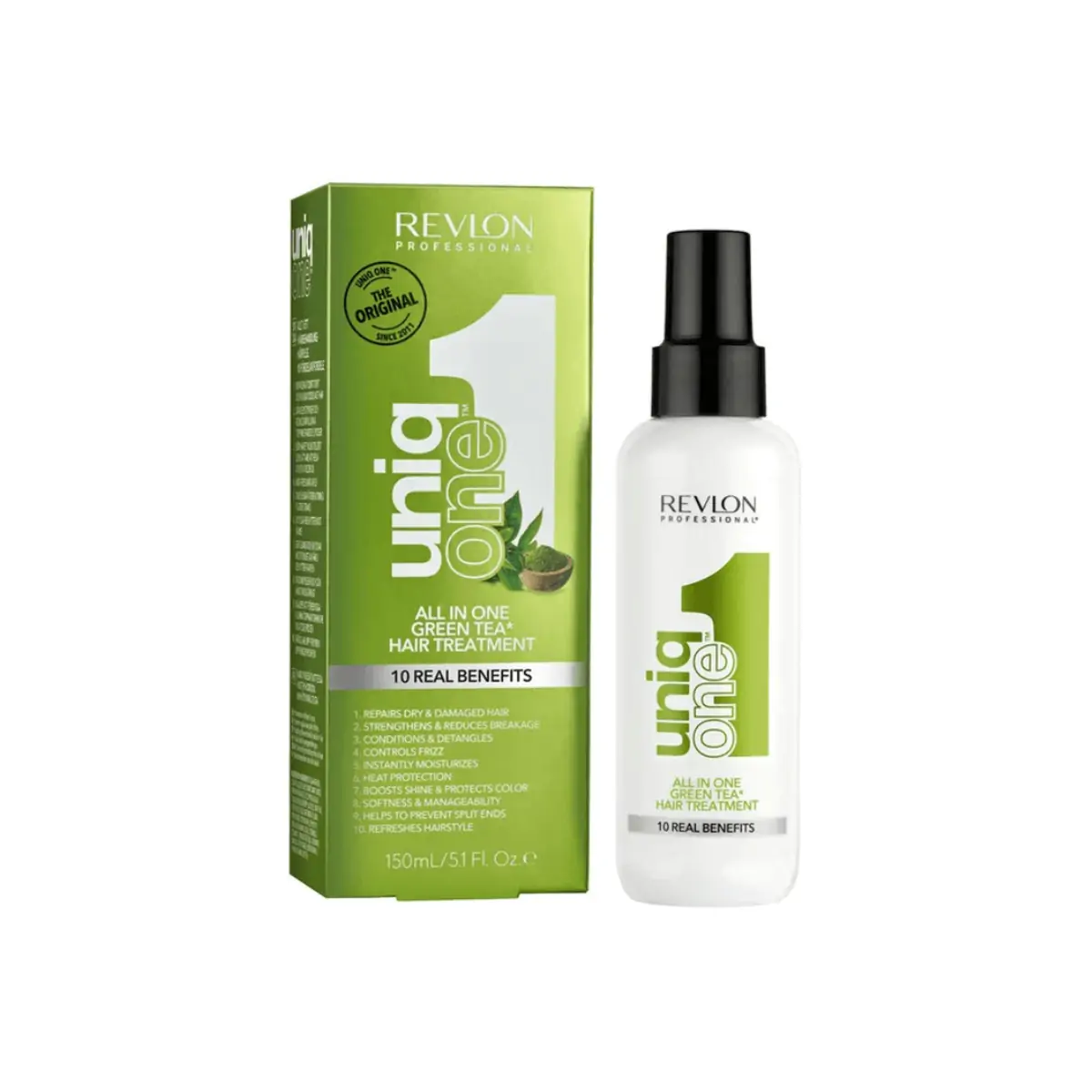Máscara De Tratamento Green Tea Revlon Professional Uniq One All In One Frasco 150ml Spray