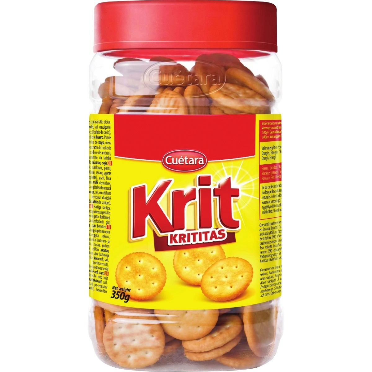 Biscoito Krit Krititas CUÉTARA 350g