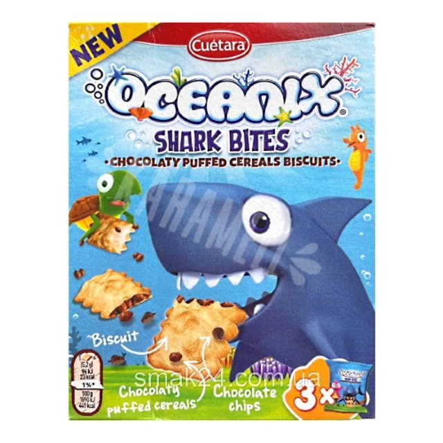 Biscoito Cuetara Oceanix Shark Bites 150g