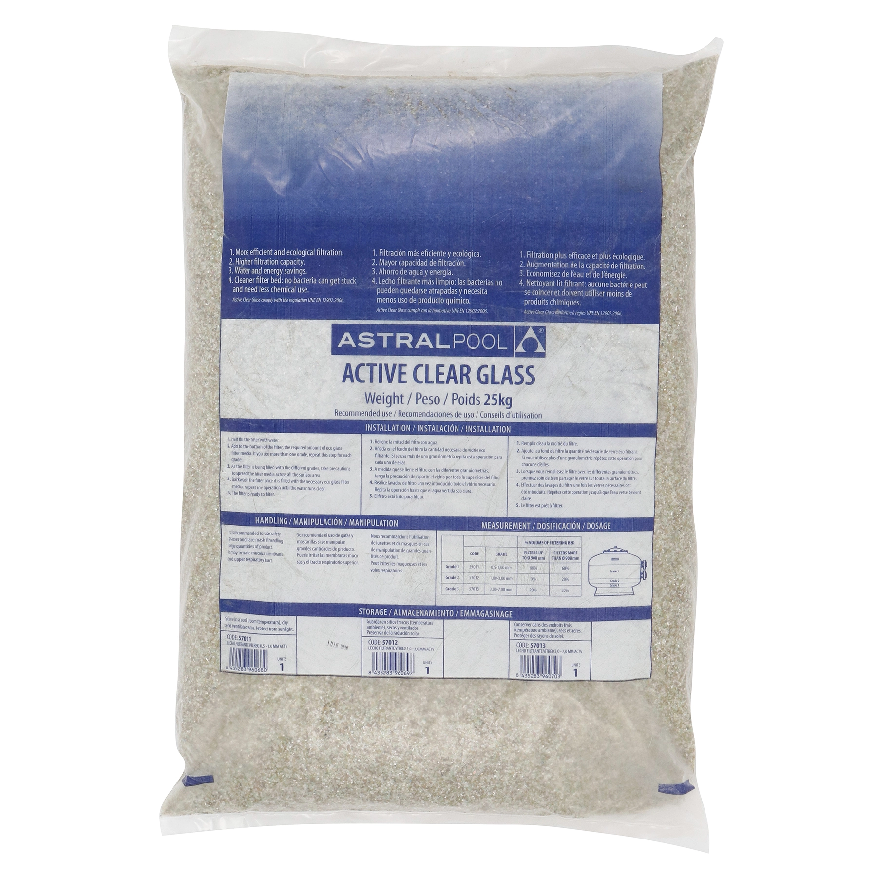 Elemento Filtrante Vidro 25kg Astrapool