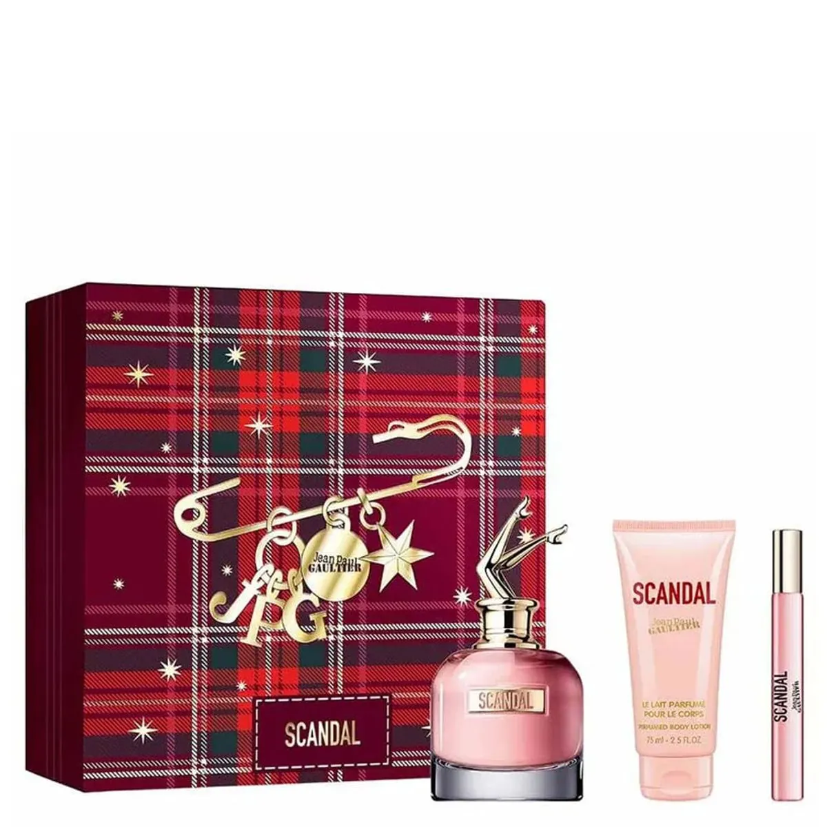 Kit Perfume Jean Paul Gaultier Scandal Masculino - Eau de Parfum 80ml + Loção Corporal 75ml + Eau de