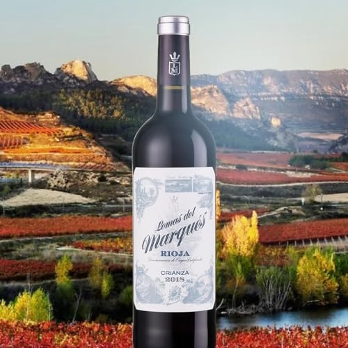 Vinho Lomas del Marqués Crianza 2018 Tinto Espanha 750ml