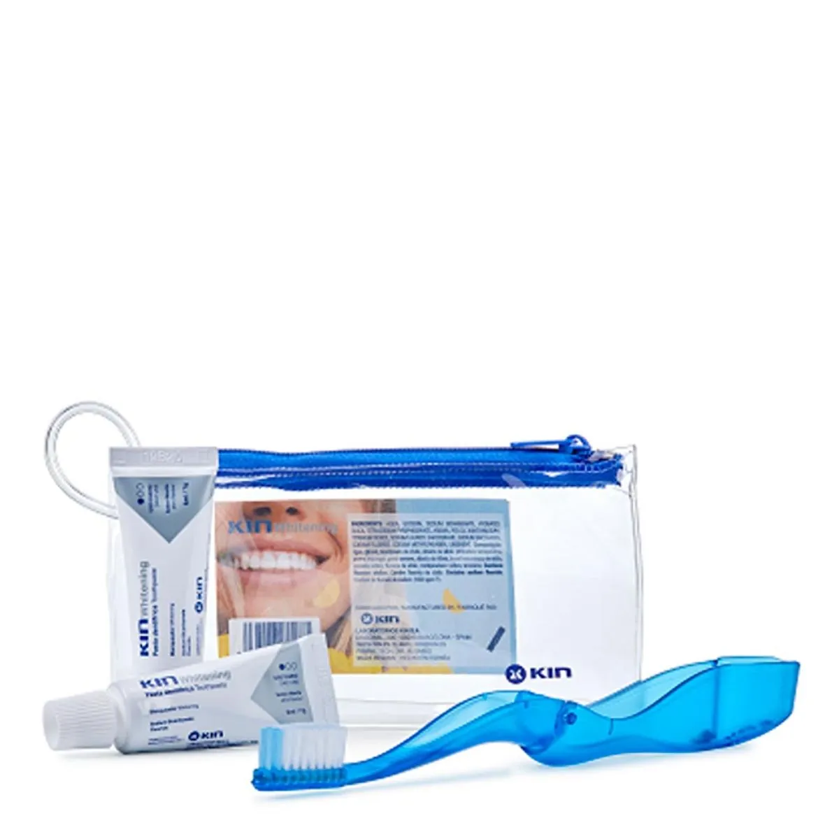 Kit Viagem Escova Dental Kin Whitenning + Creme de Pharmakin