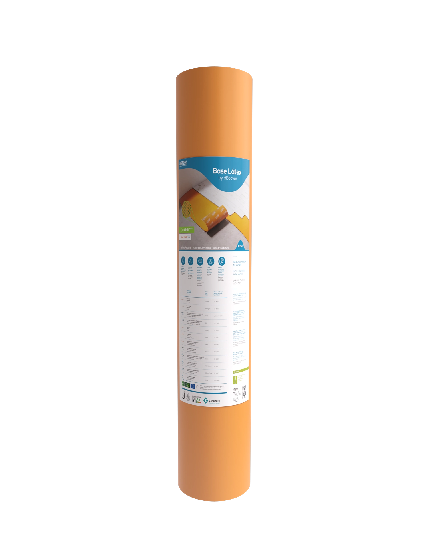 Manta para Piso Laminado Isolante Látex Rolo 10m² Airfit