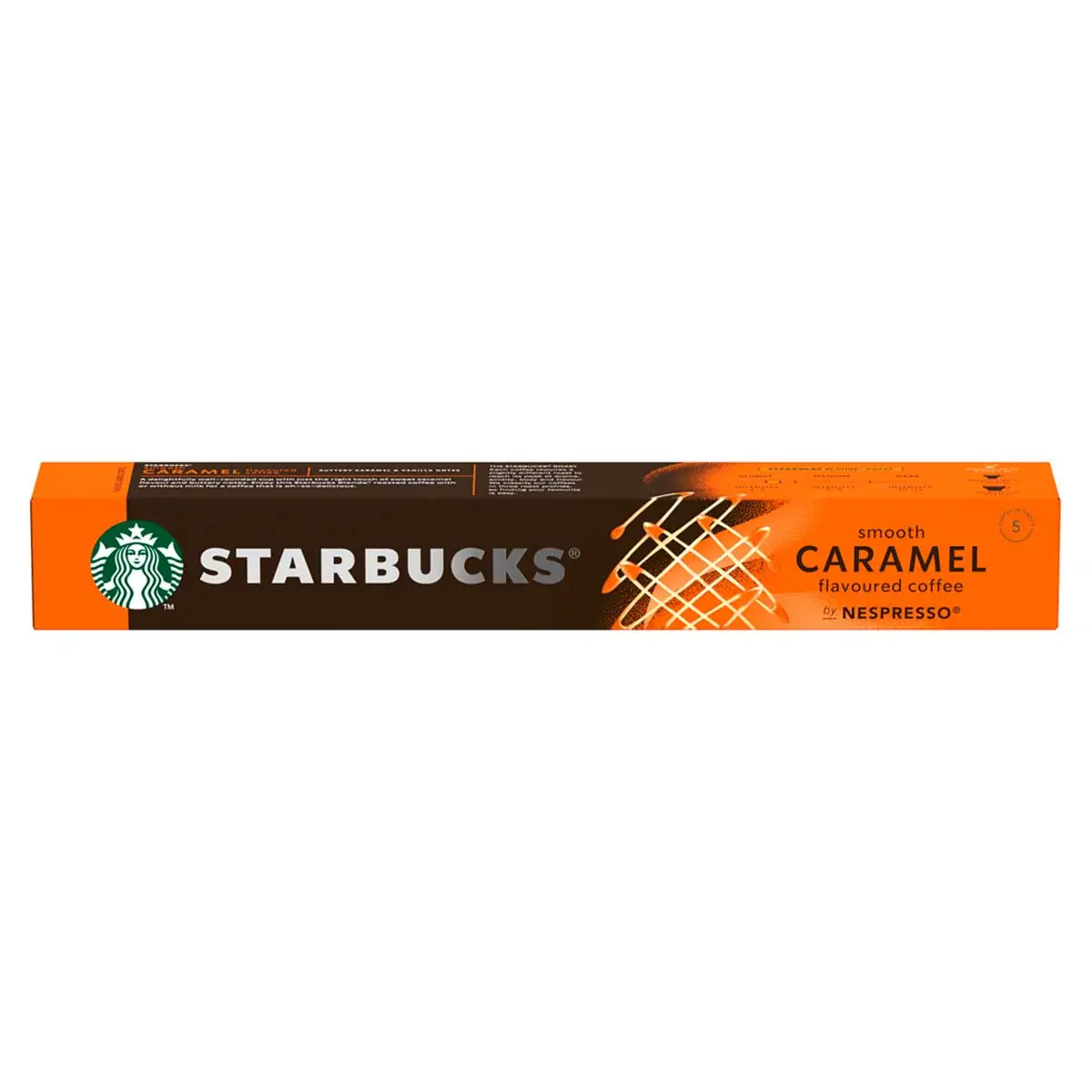 Café em Cápsula Torrado e Moído Caramelo Starbucks 51g 10 Unidades