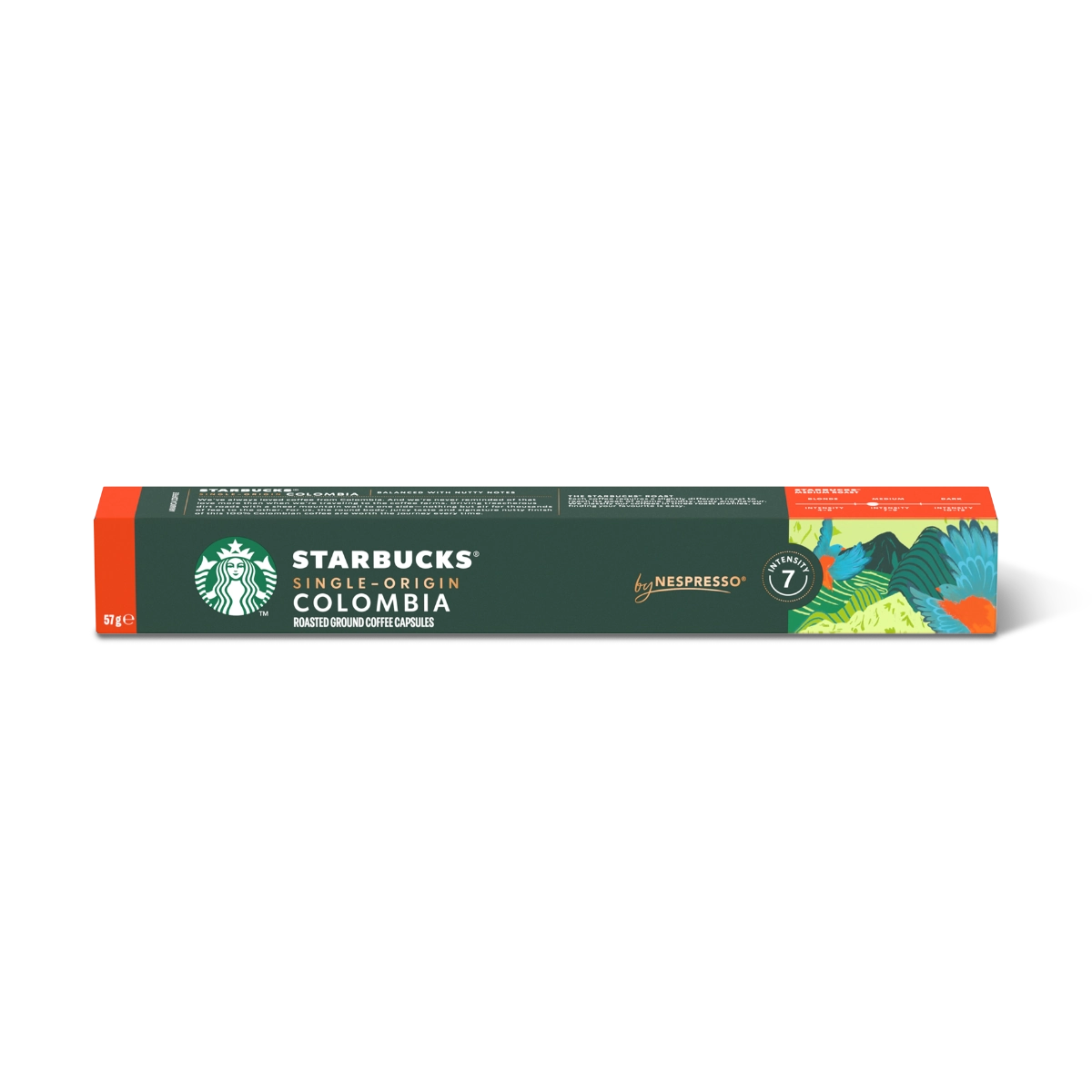 Café em Cápsula Torrado e Moído Starbucks Single-Origin Colombia Caixa 57g 10 Unidades