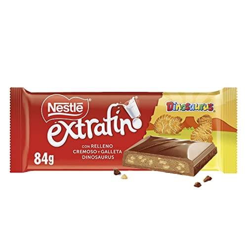 Nestlé Extrafino, Tablet De Chocolate Com Leite E Bolacha Dinosaurus, 84 G