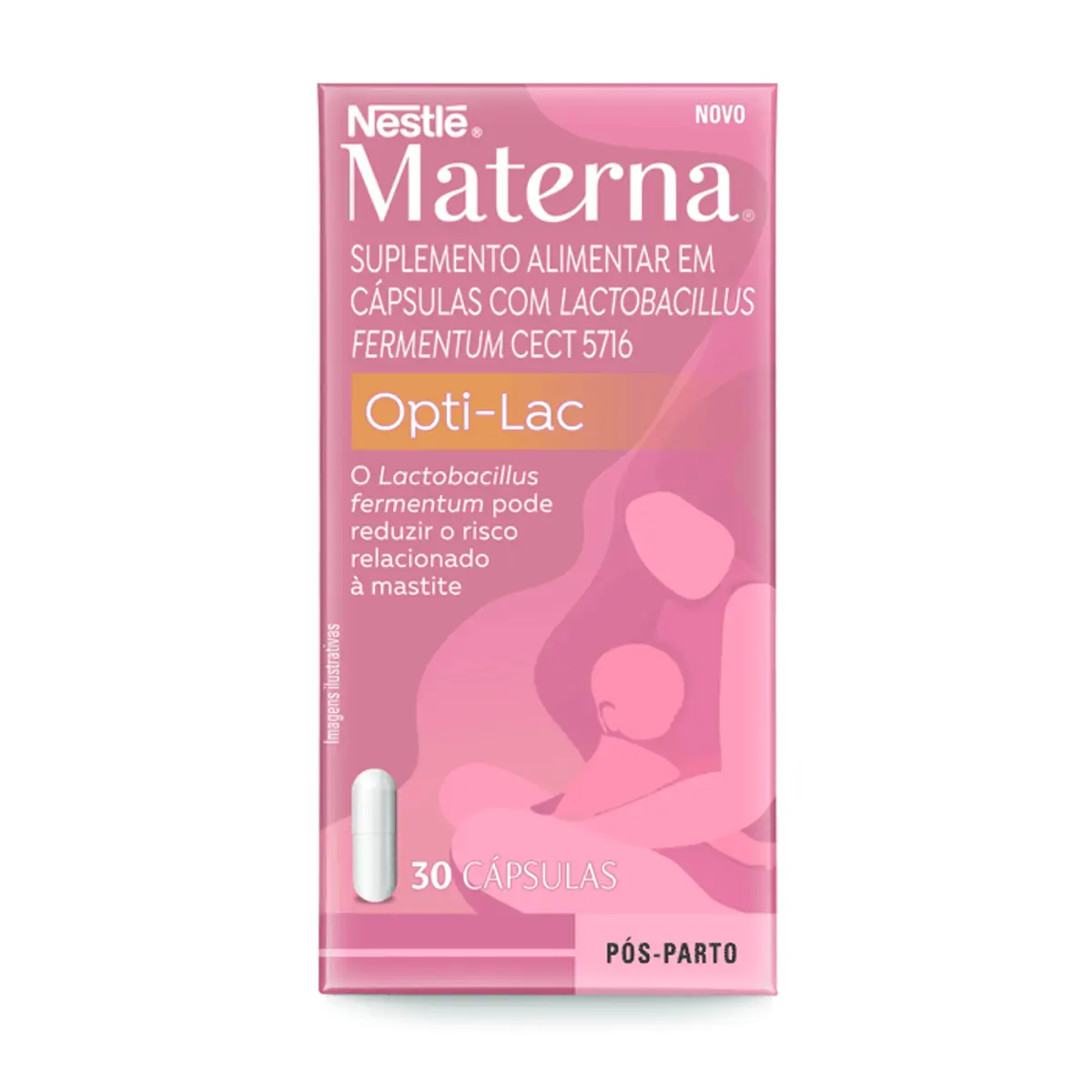 Lactobacillus Materna Optic Lac Caixa 30 Cápsulas