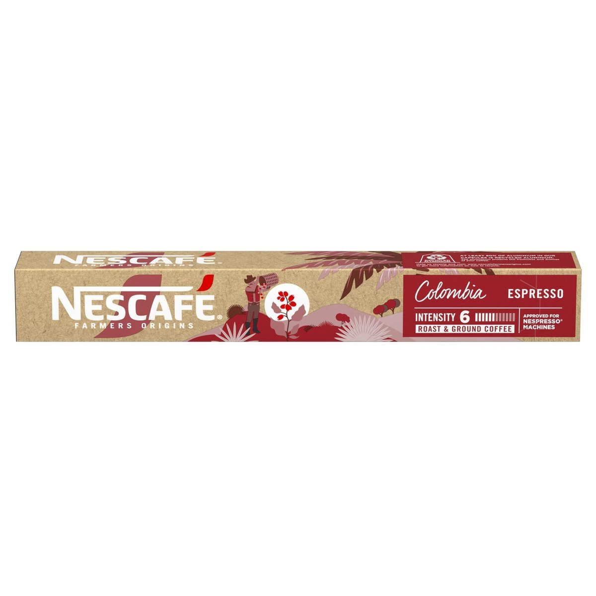 Café em Cápsula Torrado e Moído Espresso Colômbia Nescafé Farmers Origins Caixa 44g 10 Unidades