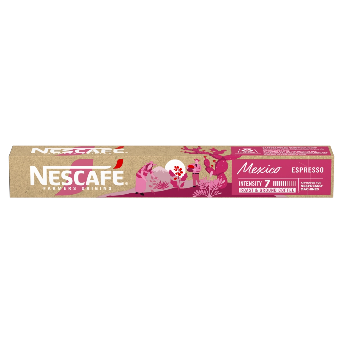 Café em Cápsula Torrado e Moído Espresso México Nescafé Farmers Origins Caixa 44g 10 Unidades