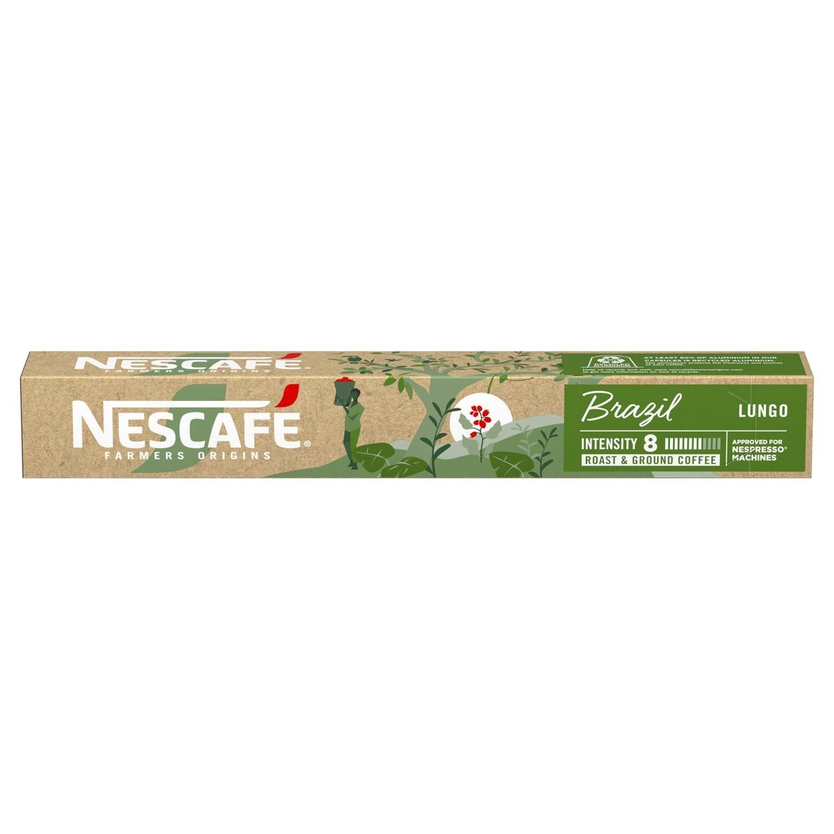 Café Em Cápsula Torrado E Moído Lungo Brazil Nescafé Farmers Origins Caixa 44g 10 Unidades
