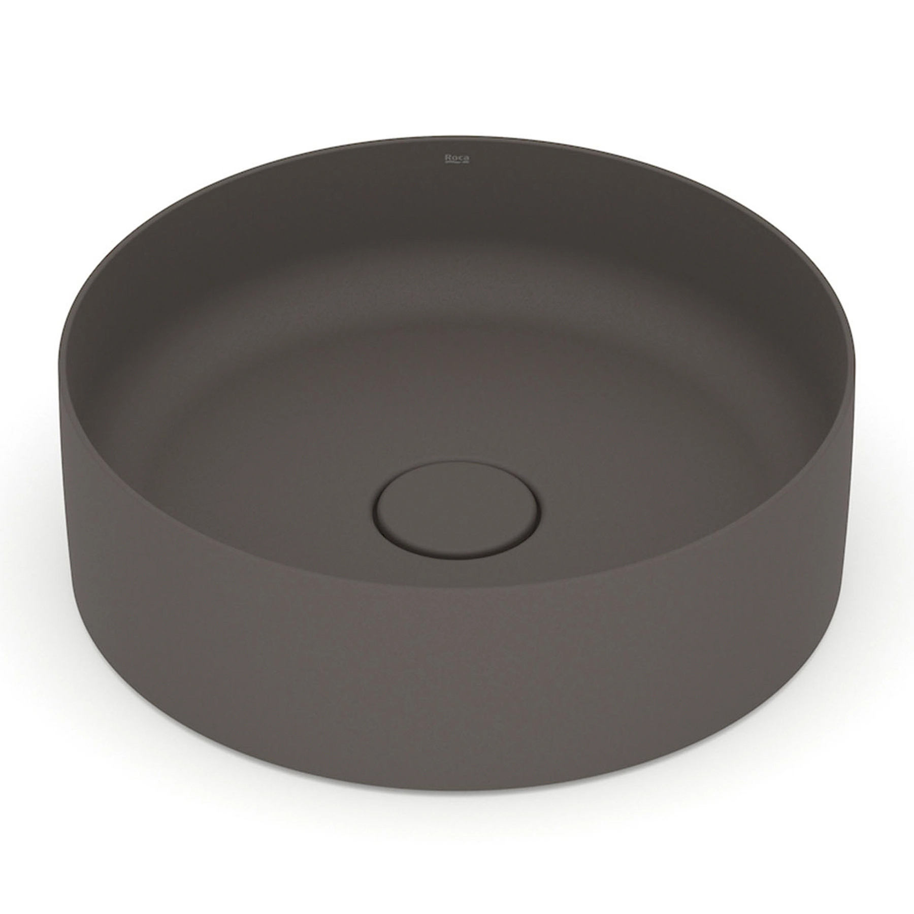 Cuba para Banheiro de Apoio Louça Redonda Cafe 39cm Terra Roca
