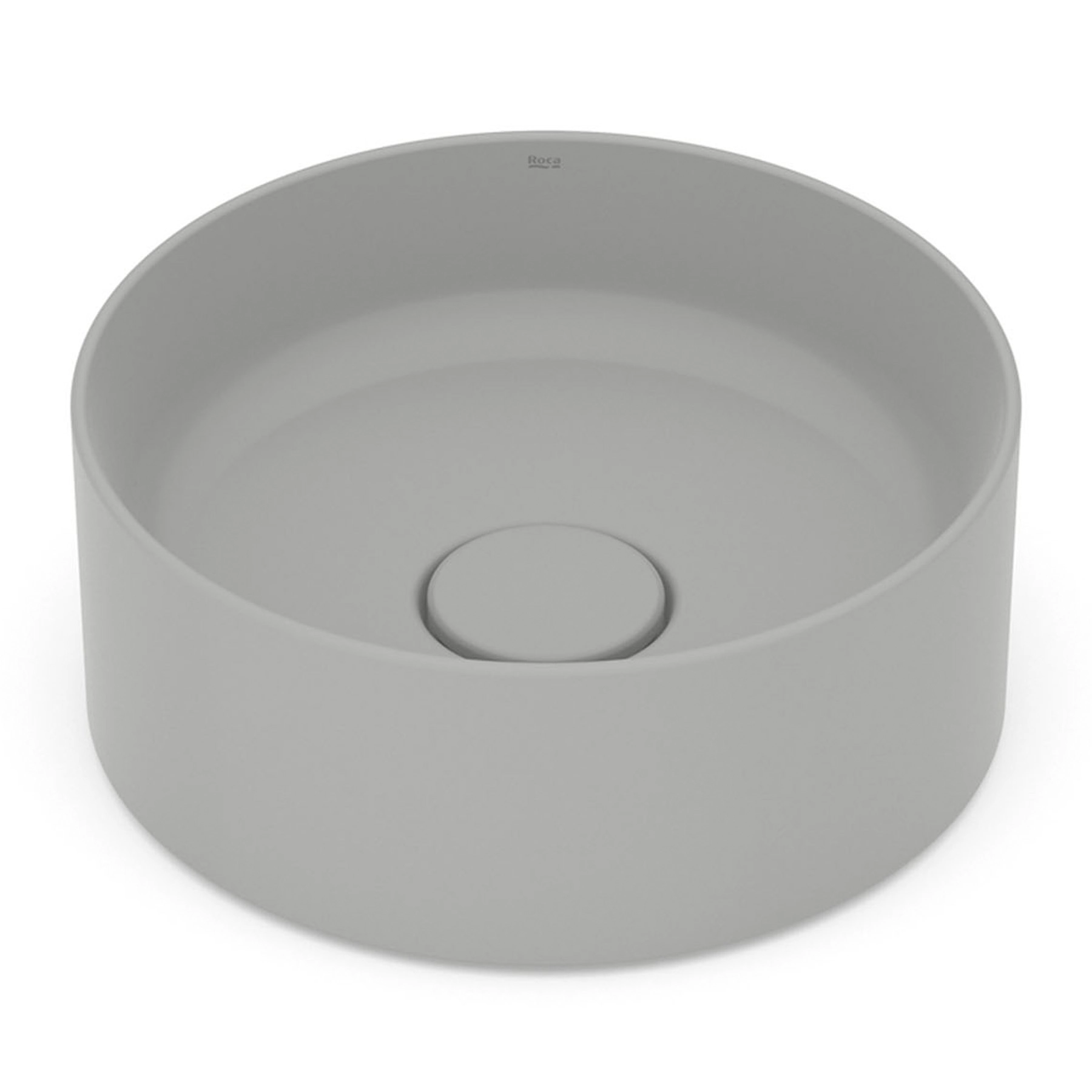 Cuba para Banheiro de Apoio Louça Redonda Stone 30cm Terra Roca