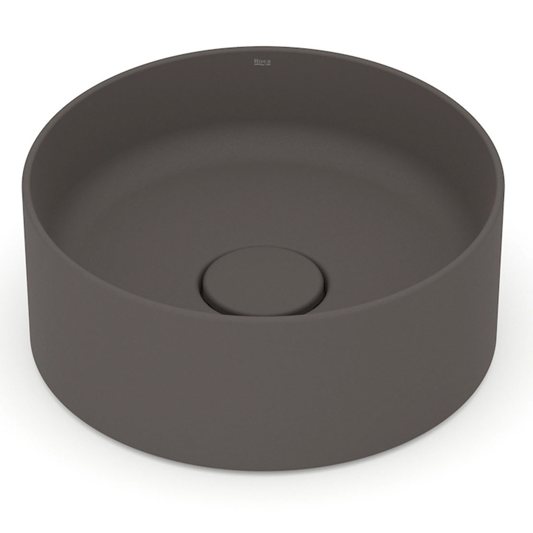 Cuba para Banheiro de Apoio Louça Redonda Cafe 30cm Terra Roca