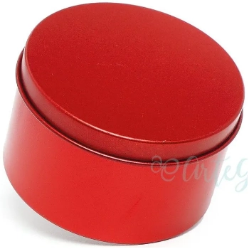 Lata Redonda 7,5x4 Vermelho C/6 Artgift