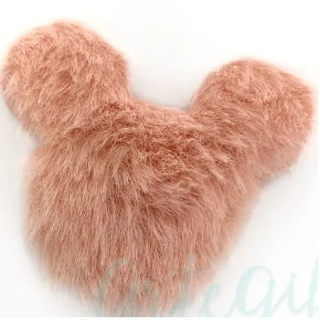 Aplique Urso Pelucia Rosa C/02 Ref.89.05.253