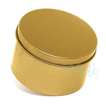Lata Redonda 7,5x4 Ouro C/6 Artgift