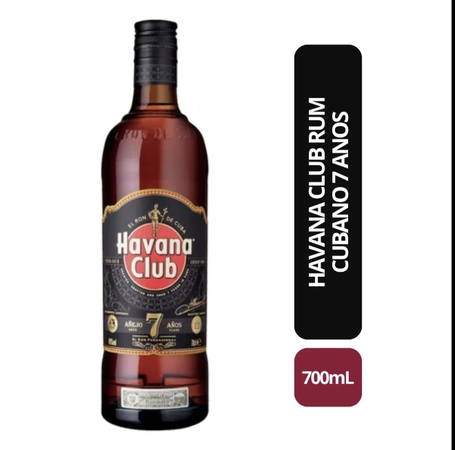Rum Cubano Envelhecido 7 Anos Havana Club Garrafa 700ml