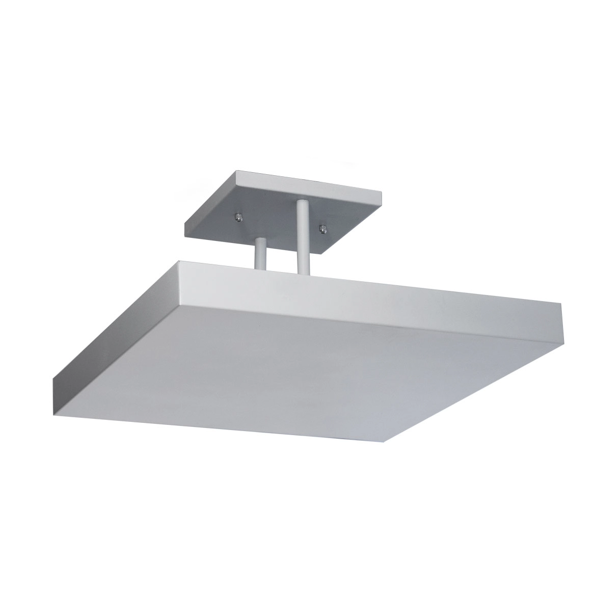 Plafon De Luz Indireta Sobrepor Para 4 Lâmpadas E27 40cmx40cm Branco St3083