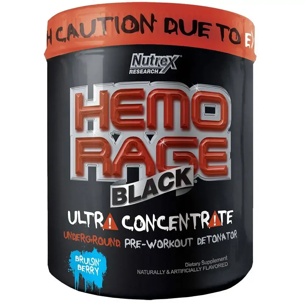 Hemo Rage Black Bruisin Berry Cereja 50 Doses 321g Nutrex