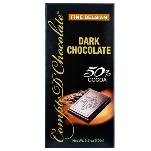 Choc.belgian Compte Dark 50 Cacau 100g