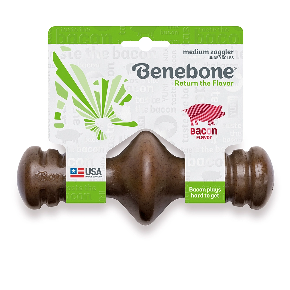Brinquedo Benebone Zaggler Bacon Tamanho M
