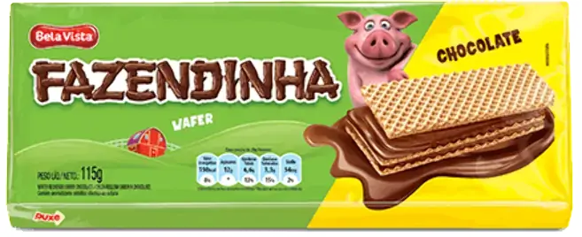 Wafer Fazendinha 115g Chocolate