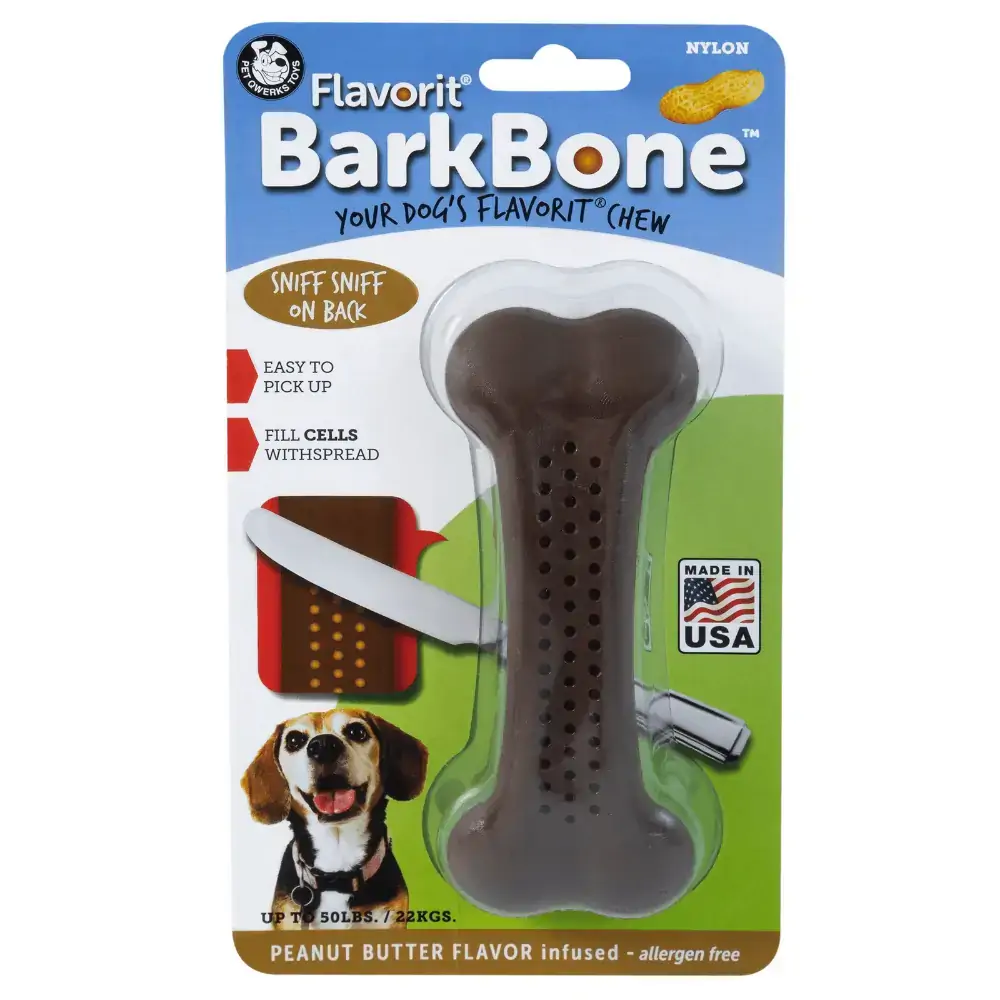 Osso De Nylon Com Aroma Peanut Butter Barkbone Flavorit