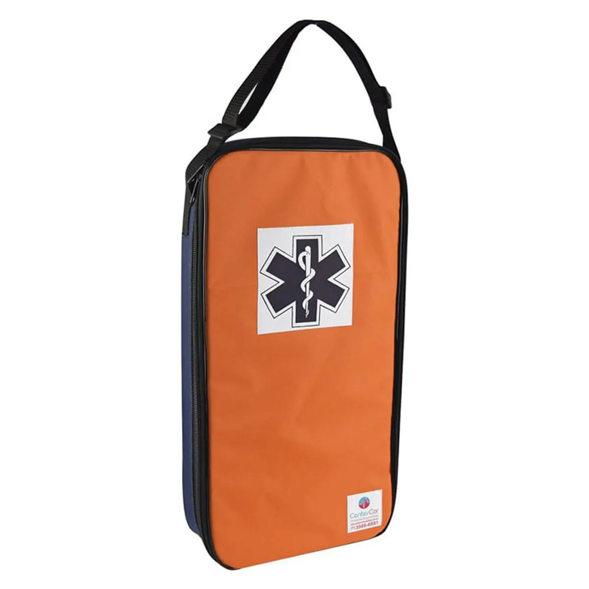 Bolsa para Cilindro de Oxigênio 3 litros Azul e Laranja