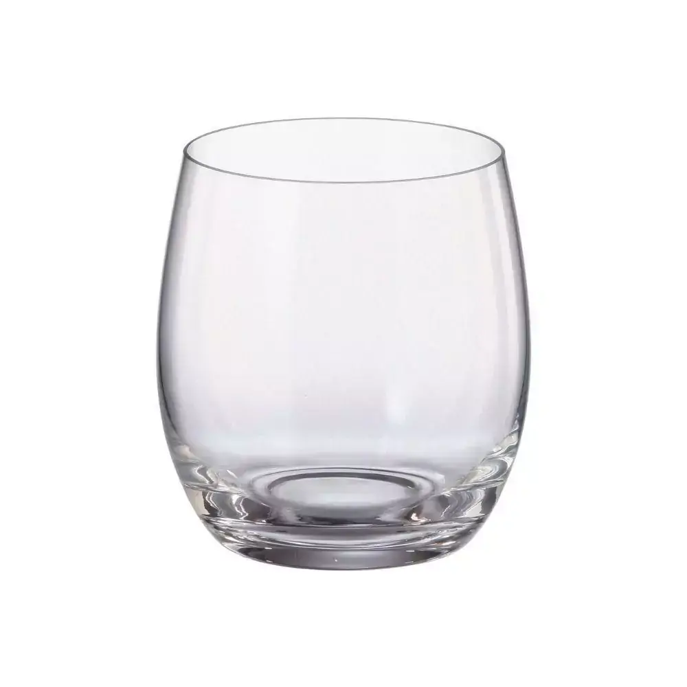 Jogo Com 6 Copos Baixos De Cristal 410Ml - Mergus - Bohemia