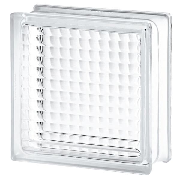 Bloco de Vidro Canelado Incolor 19x19x8cm Seves Glass Block