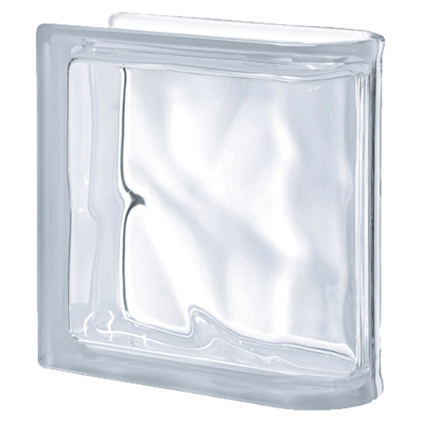 Bloco de Vidro 1 Lado Pegasus Incolor 19x19x8cm Seves Glass Block