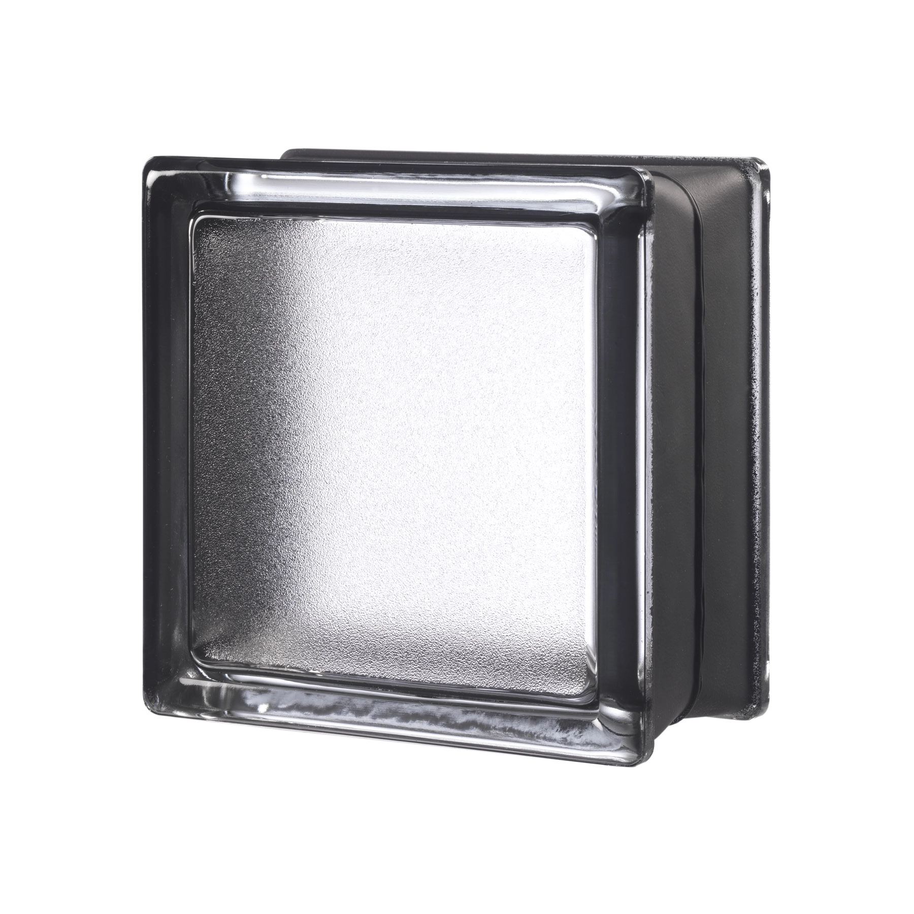 Mini Bloco de Vidro Clássico Preto 14,6x14,6x8cm Seves Glass Block