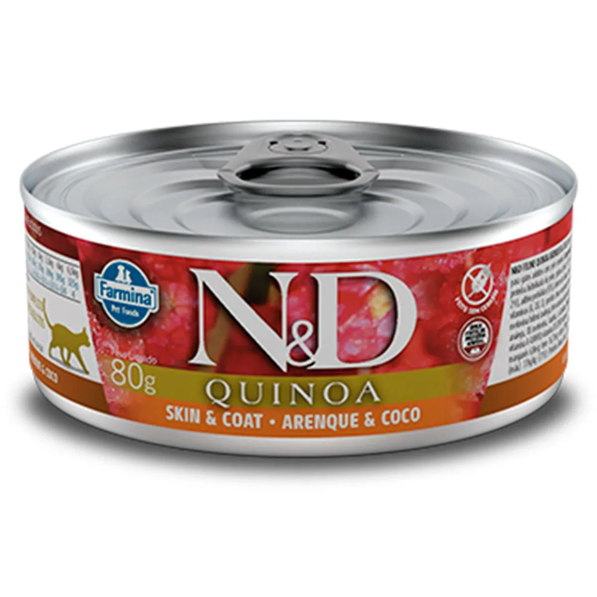N D Quinoa Gatos Adultos Lata Skin Arenque 80g